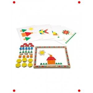 Ahşap Mıknatıslı Şekiller Eğitim Seti