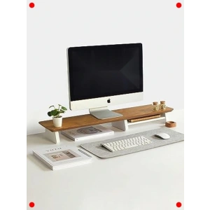 Ahşap Monitör Yükseltici Stand (Meşe)