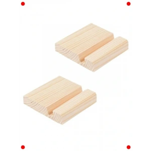 Ahşap Telefon Standı - Kaymaz Tabanlı, Şık Tasarım (2 Adet)