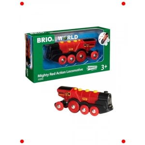 Ahşap Tren Seti Kırmızı Lokomotif