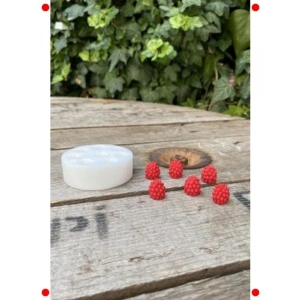 Ahududu Şeklinde Silikon Mum Kalıbı (Küçük)