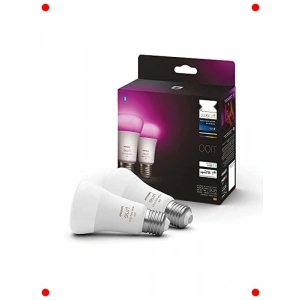 Akıllı E27  Ampul, Renkli & Beyaz Işık, 2li Paket