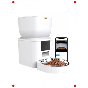 Akıllı Kameralı Otomatik Kedi Mama Kabı 4 Lt