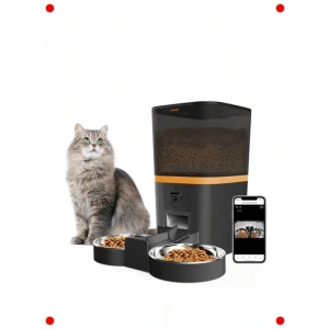 Akıllı Otomatik Kedi Mama Kabı Kameralı ve Wifi Kontrollü