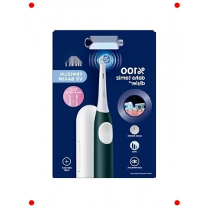 Akıllı Şarjlı Diş Fırçası - Siyah, Yeşil Seyahat Kabı