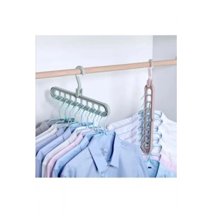 Akıllı Sihirli Elbise Askısı - 9 Gözlü 5 Adet Set