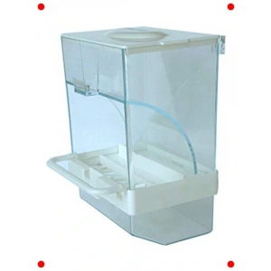 Akıllı Taban Hazneli Kuş Yemliği Beyaz