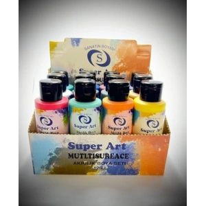 Akrilik Boya Seti, 12li, 12x100 mL, Sanat İçin