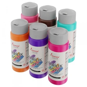 Akrilik Boya Seti, 6lı 60ml Kap ile Sanatsal Projeler İçin