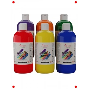Akrilik Boya Seti 6lı - Ara Renkler 6x500 gr
