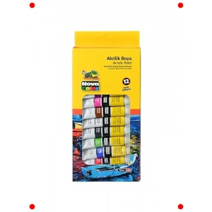 Akrilik Boya Tüp Seti 12 Renk