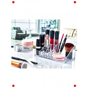 Akrilik Pirat Kozmetik Düzenleyici (8 Bölme)