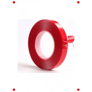 Akrilik Şeffaf Silikonlu Çift Taraflı Bant 15mm x 10m