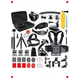 Aksiyon Kamera 50 Parça Aksesuar Seti Çantalı