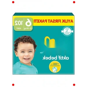 Aktif Bebek Bezi 6 Nu 102 Adet Aylık Fırsat Paketi