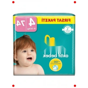 Aktif Bebek Bezi No.4 Mega Paket 74 Adet