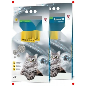 Aktif Karbonlu Topaklanan Kedi Kumu 10 Litre x 2 Paket