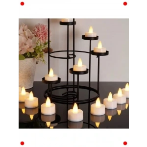 Alevsiz Pilli LED Dekoratif Mum Seti