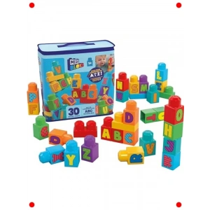 Alfabeli Yapım Blokları Seti - 30 Parça Çanta