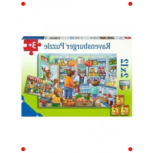 Alışveriş Temalı Çocuk Yapbozu (2x12 Parça)