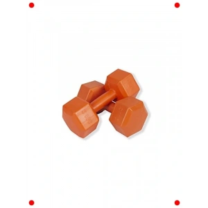 Altıgen Turuncu Dambıl Seti - 2 Kg x 2 (Toplam 4 Kg)