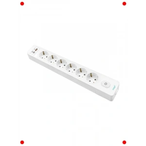 Altılı USB Hızlı Şarjlı (20W) Topraklı Priz 2m