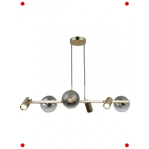 Altın Renkli Modern ize - 6 Işık Noktalı Sıralı