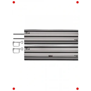 Alünyum Daire Testere Rayı, 2x1000mm, Has Kesim