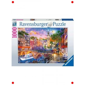 Amsterdam Manzarası 1000 Parça Yetişkin Puzzle