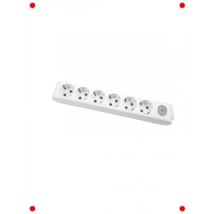 Anahtarlı 6lı Priz - Topraklı & Çocuk Korumalı