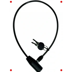 Anahtarlı Çelik Halatlı Kask & Bisiklet Kilidi 65cm