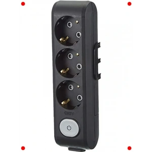 Anahtarlı Siyah Çocuk Korumalı Grup Priz