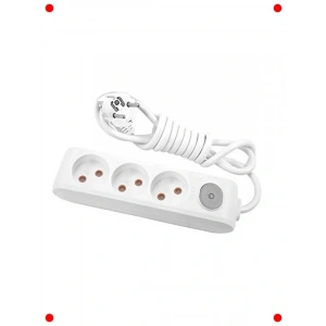 Anahtarlı Topraklı 3lü Grup Priz 3 Metre Kablo