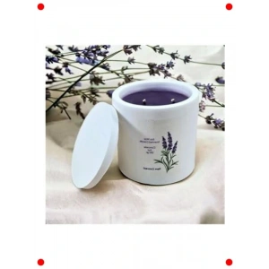 anta Koku Beton Saksılı Kapaklı Soya Mum