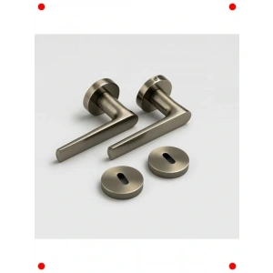 Antik Füme Rozetli İç Kapı Kolu Takımı (Sağ/Sol)