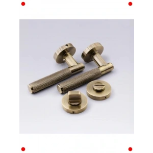 Antik Füme Rozetli İç Kapı Kolu Takımı (Sağ/Sol)