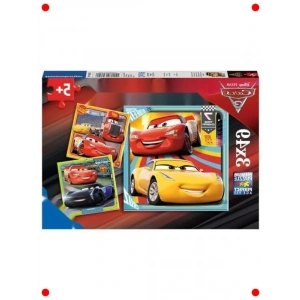 Arabalar 3 Temalı Çocuk Yapboz Seti 3x49 Parça