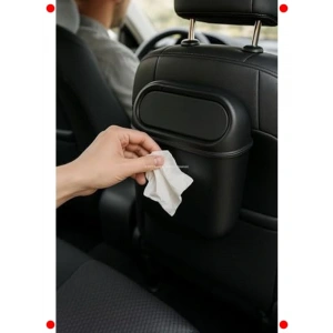 Araç İçi  Çöp Kutusu, Klipsli ve Kapaklı