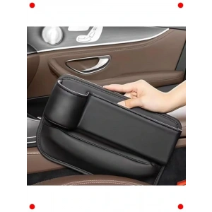 Araç Koltuk Yanı Deri Organizatör ve Bardak Tutucu