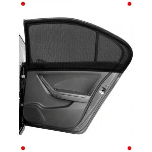 Araç Yan Cam Perdesi - Güneşlik ve Sinek Koruyucu Seti (2 Adet)