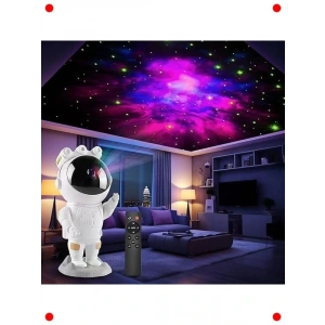 Astronot Gece Lambası Galaxy Projektör (Kumandalı)