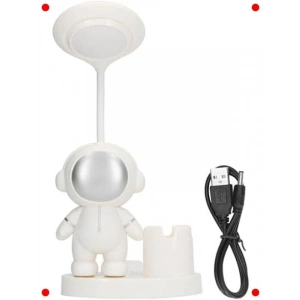 Astronot Masa Lambası - Kalem Tutuculu & Şarjlı