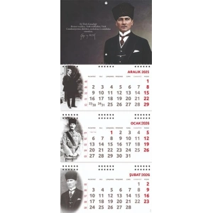 Atatürk Gecesi Duvar Takvimi, 2026 Tasarımı