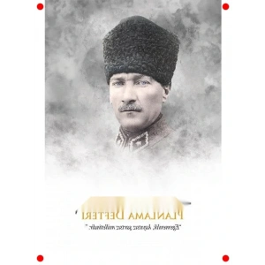 Atatürk Temalı Planlama Defteri - 128 Sayfa