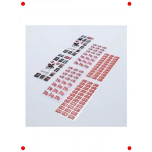 Atatürk ve Türk Bayraklı Kabartmalı Yapışkan Sticker Seti - 6 Adet