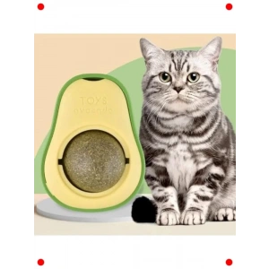 Avokado Kedi Nanesi Topu Kedi Oyuncağı | Yapışkanlı Catnip