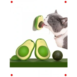Avokado Kedi Nanesi Topu Oyuncağı (Yalama/Çiğneme)