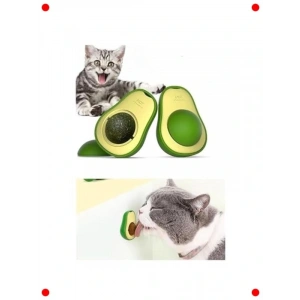 Avokado Kedi Nanesi Topu Yapışkanlı Kedi Oyuncağı