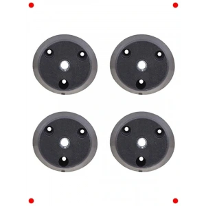 Ayak Bağlantı Aparatı Açılı Siyah (4 Adet)