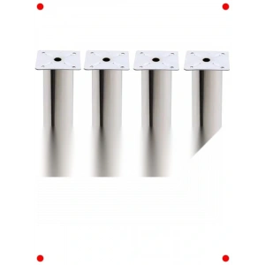 Ayarlanabilir  Destek Ayağı 25cm Krom (4 Adet)
